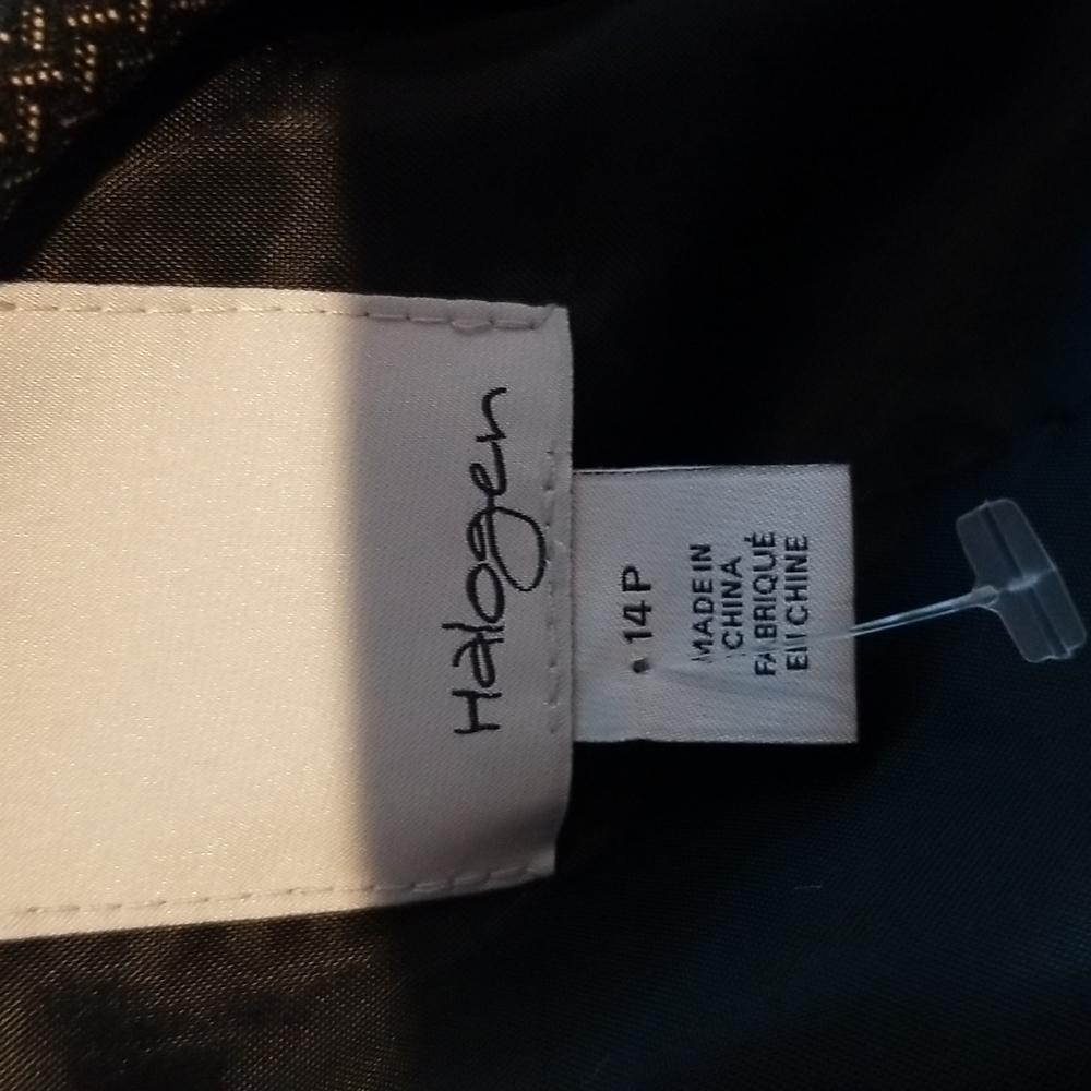 Halogen Size 14P Black Brown Blazer - Picture 5 of 6